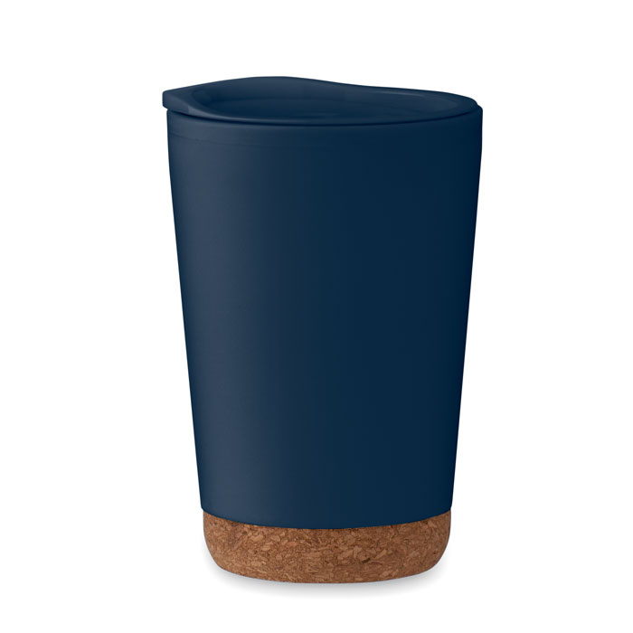 Gobelet double paroi 300 ml à personnaliser CO Bleu marine
